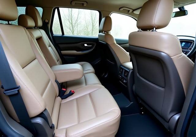 청소 후 정돈된 SUV 실내